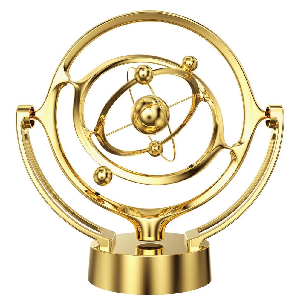 Perpetual Motion Desktop Model: Rotating Magnetic Swing Globe Orbit Ornament