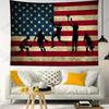 Винтажный гобелен с американским флагом, украшение для дома, спортивный настенный декор для спальни, гостиной, для фанатов баскетбола, для любителей НБА