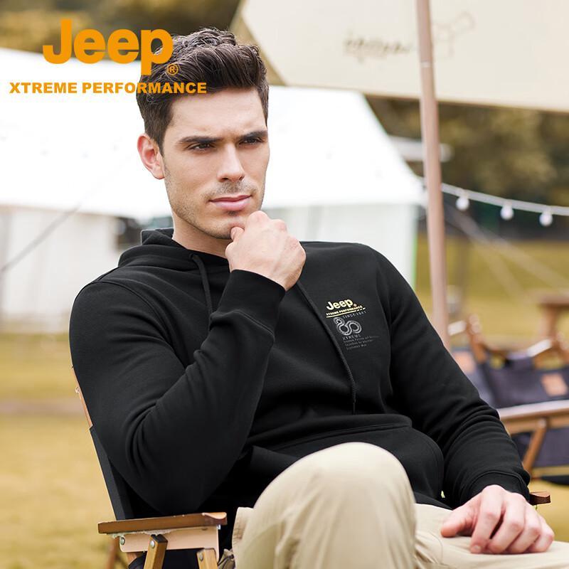 Jeep Мужская повседневная теплая плюшевая футболка с длинным рукавом