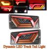 2PCS 12/24V Dynamic LED Truck Tail Light Turn Signal Rear Brake Lights Reverse Signal Lamp Trailer Lorry Bus Camper Caravan