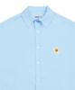 GRAVER [Unisex] Flower Dot Embroidered Oversized Short Sleeve Shirt_Sky Blue