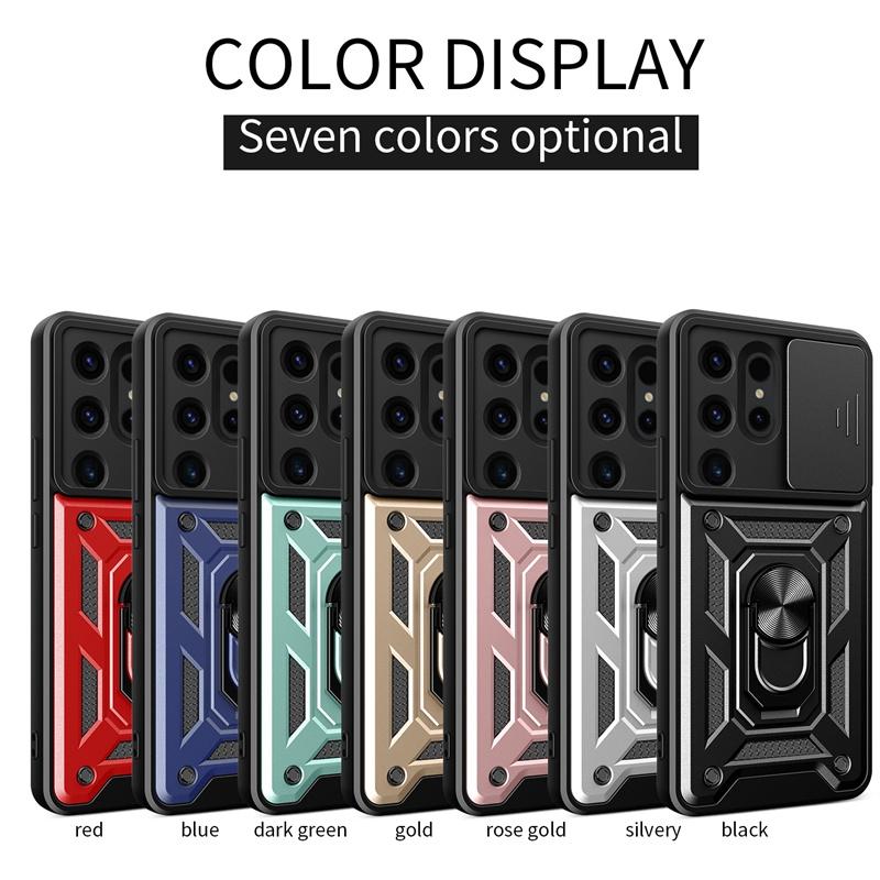 Чехол Armor для Samsung Galaxy S24 Ultra S23 FE S22 Plus S21 S20 Note 20 Ultra защитный чехол кольцо магнитный держатель бизнес полная защита чехол