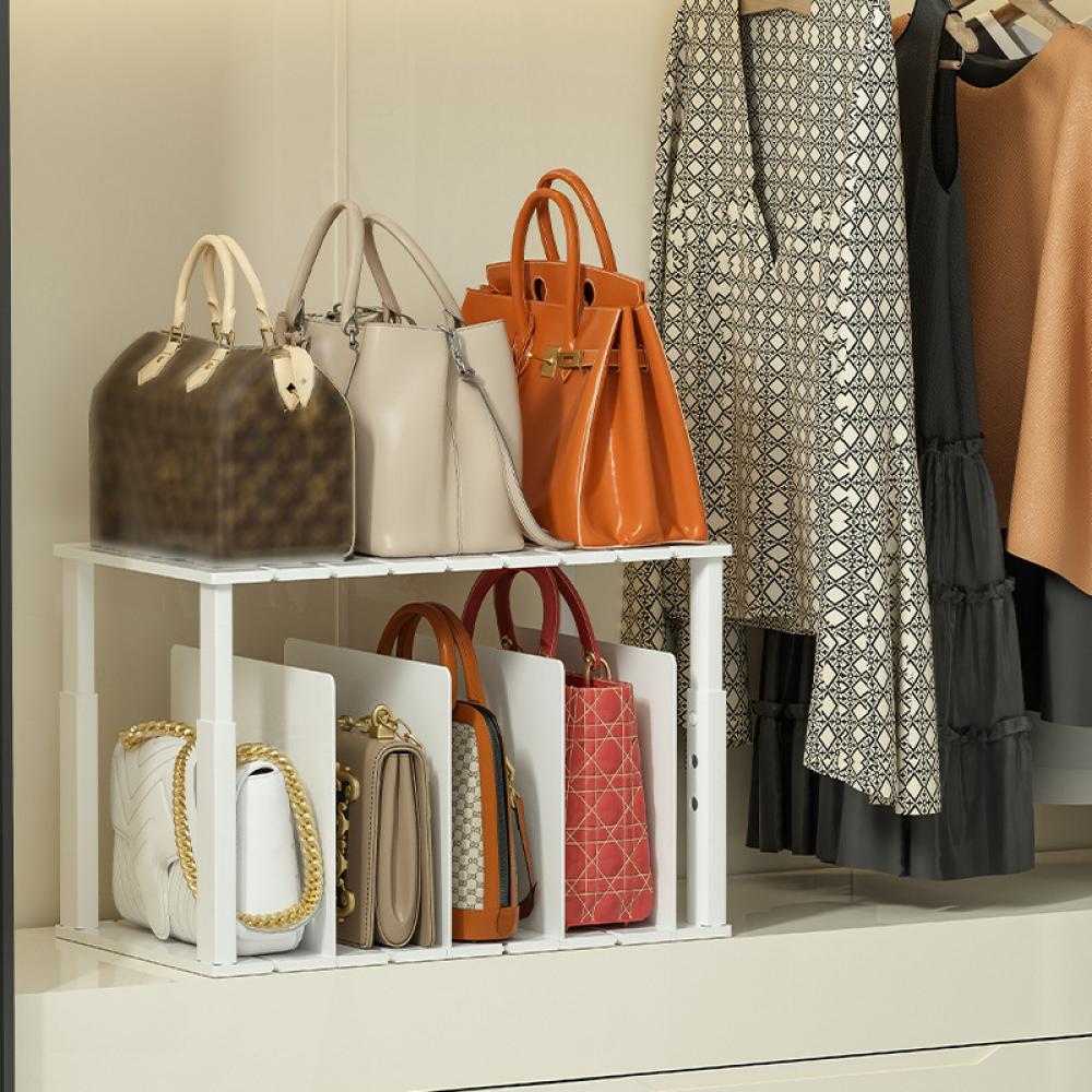 Пластиковый органайзер-разделитель полок для вертикального кошелька, сумки-свитера, рубашки в кладовой, спальне