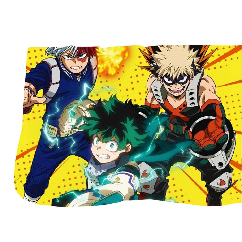 My Hero Academia Fleece Deku, Bakugo & Todoroki Blanket
