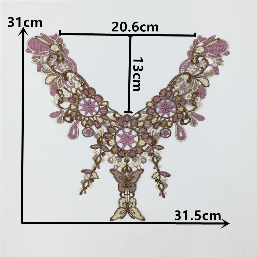 Clothing Accessories Lace Flower Hollow Lace Polyester Collar Multi-Color Embroidered Clothes Diy Decorative Neckline Accessories