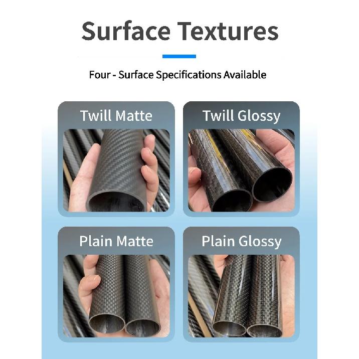 3k Carbon Fiber Tube Twill Matte OD18 20 21 22 23 24 25 26 27 28 29 30 32 35mm Length 1000mm Drone AccessoriesCarbon Fiber Tube
