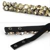 1PC Rhinestone Elastic Belt For Women Dresses Full Crystal Gem Black Female Waist Belt For Coats Down Fashion Luxury Ladies Belt