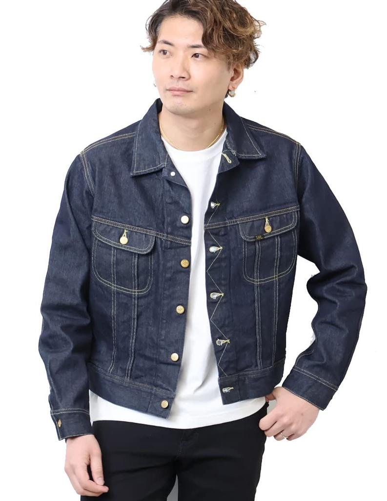 Lee 101J Denim Size M Jacket/Blouson, Men's, Navy, (LM8100)