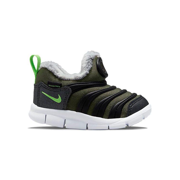 Nike Кроссовки Dynamo Free Низкие Спортивные Повседневные Черно-Зелено-Серебристые Для Младенцев и Малышей DO5888-331