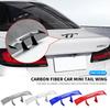New Car Rear Mini Spoiler Wing Canard Tail Winglet ABS Carbon For Peugeot 206 207 208 306 307 308 508 106 107 108 2008 3008 5008