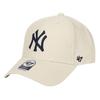 47 MVP Brand Name MLB New York Yankees NY Logo Street Style Unisex Stylish Baseball Cap with Velcro One Piece Cap, Men's/Women's, Closure, Bone,