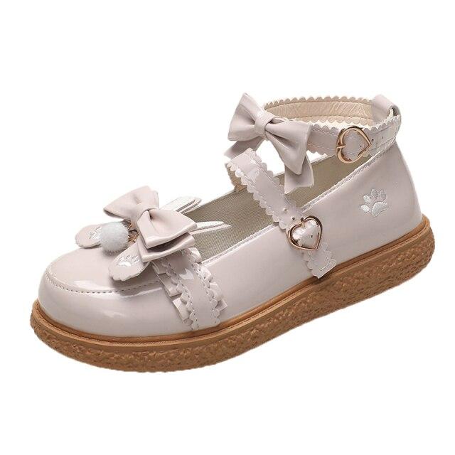 Rimocy Sweet Lovely Bow Mary Janes Женские туфли на плоской подошве с ремешком на щиколотке и бантом в стиле Лолита Туфли для женщин Модная молодежная студенческая обувь