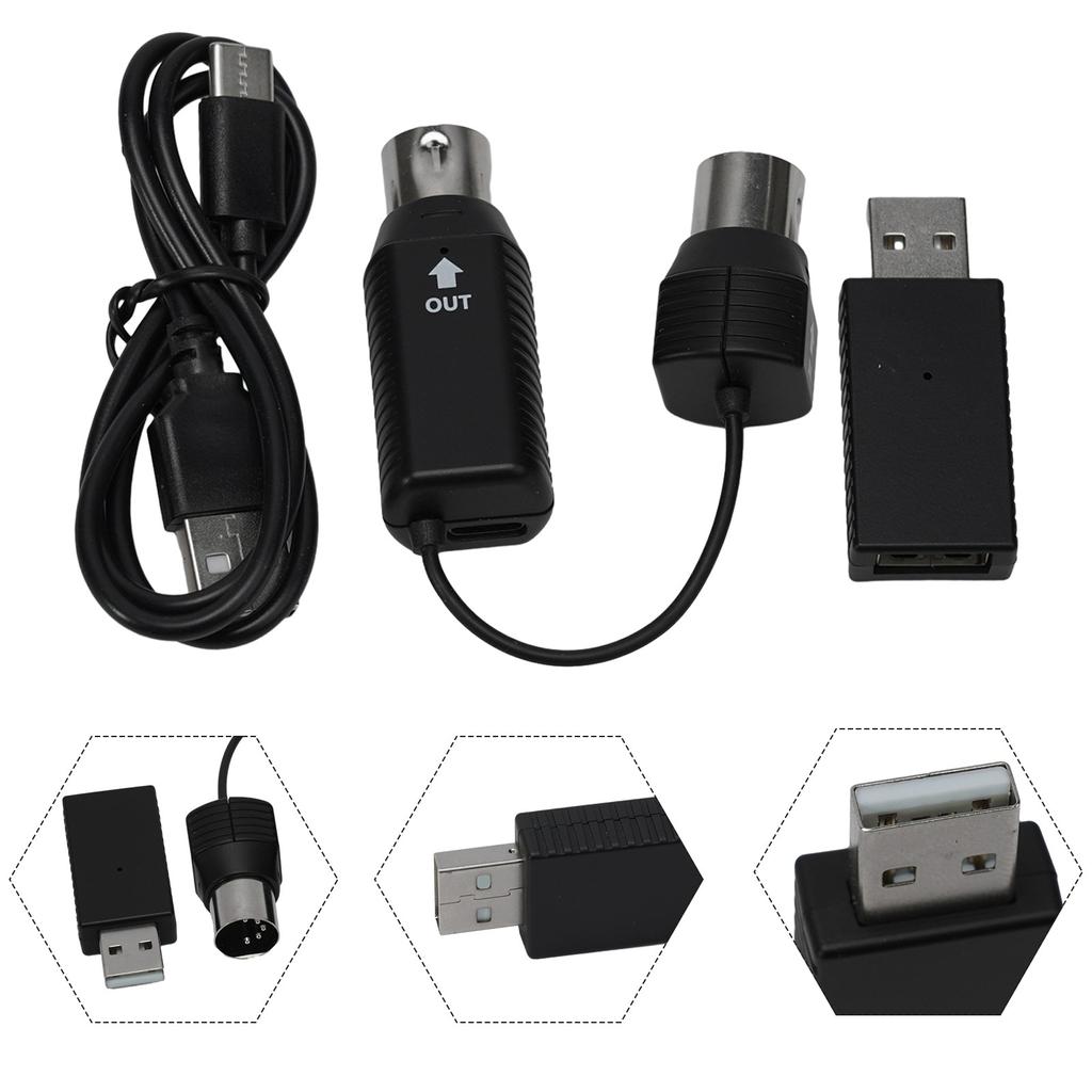 Кабель MIDI-USB Интерфейсный адаптер Система MIDI-адаптера