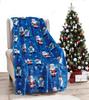 Santa Claus Blanket Christmas Theme Throw Blanket for Girls Boys Gift Super Soft Cozy Flannel Fuzzy Blanket for Couch Sofa Bed