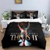Exquisite Fashion M-Michael-Jackson Printing Bedding Set Duvet Cover Comforter Bed Youth Kids Girl Boys Birthday Gift