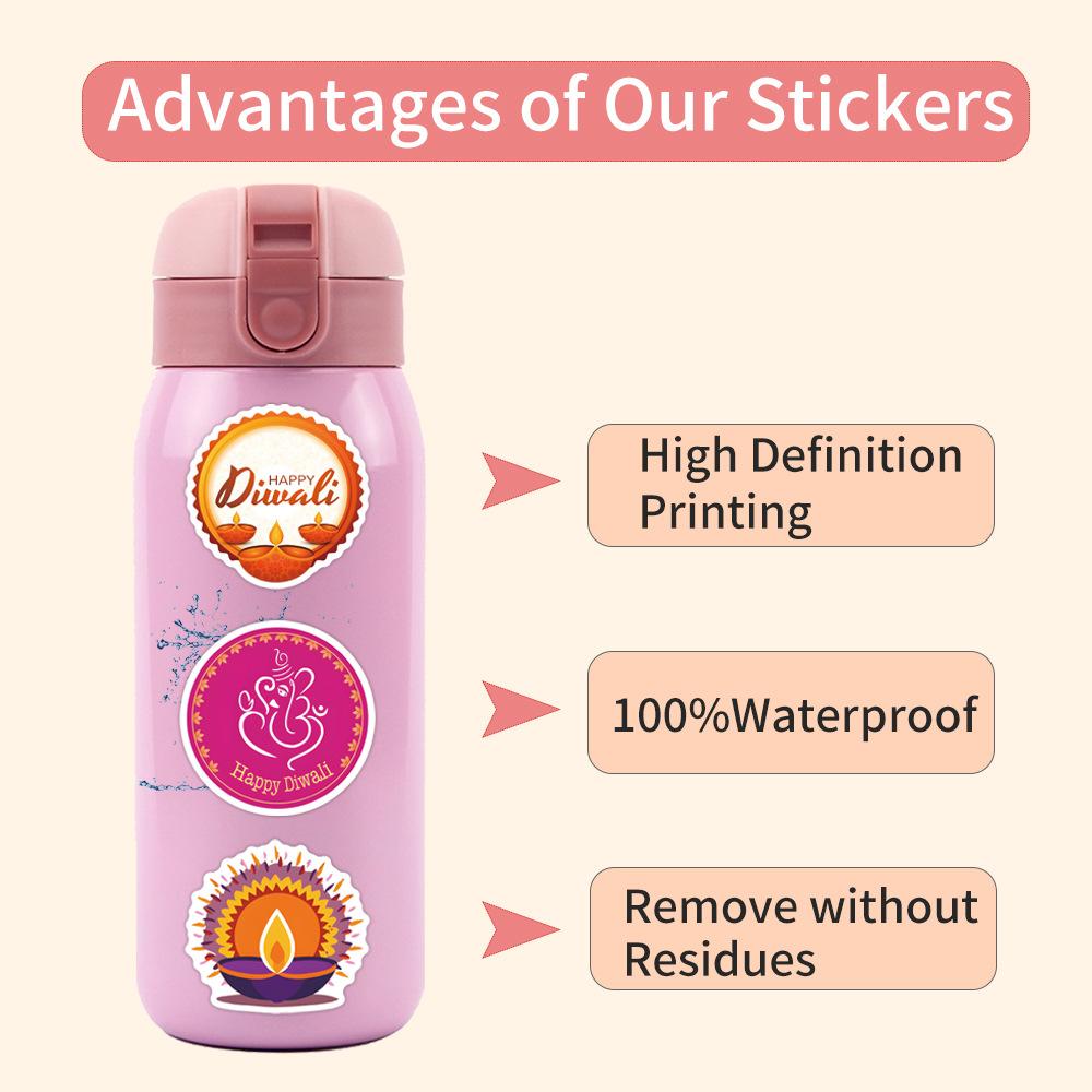 110 Новых Счастливых Дивали Граффити Наклеек Украсить Чемодан Мобильный Телефон Водонепроницаемые Наклейки