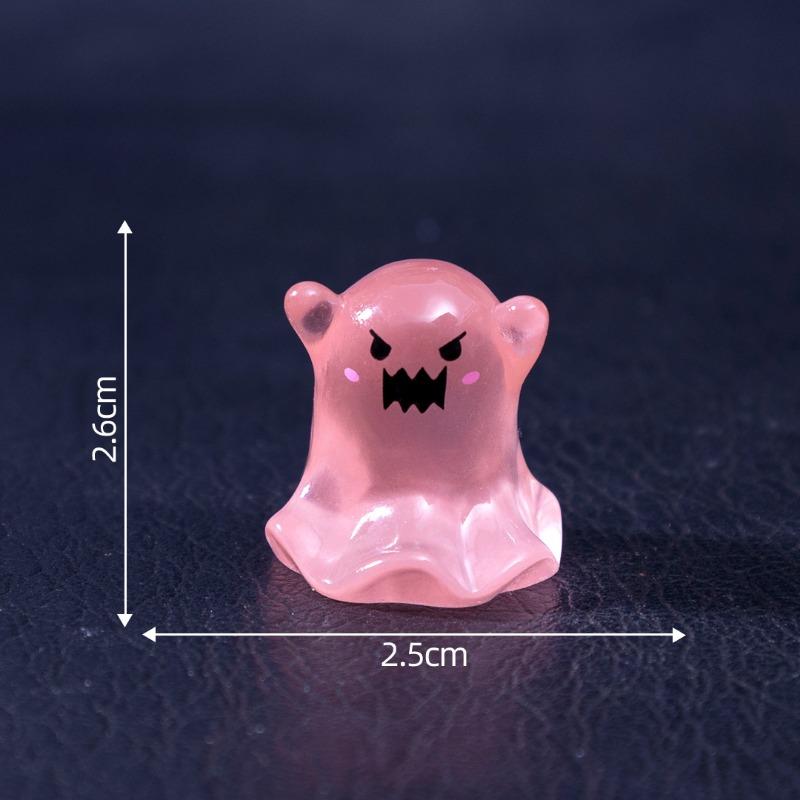 Luminous and Funny Little Ghost Figurine Decorative Accessories, Mini Micro-landscape Desktop Ornaments