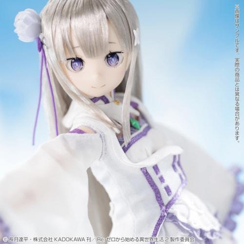 Azone International Масштаб 1/6 Серия персонажей Pureneemo 143 "Re:ZERO -Начало жизни в другом мире-" Эмилия, примерно 26 см в высоту, мягкий винил