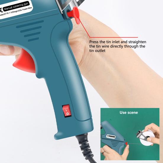 Сварочный утюг 60 Вт 220 В с быстрым нагревом, вилка европейского стандарта, автоматическая машина для подачи олова, паяльник, товары для дома