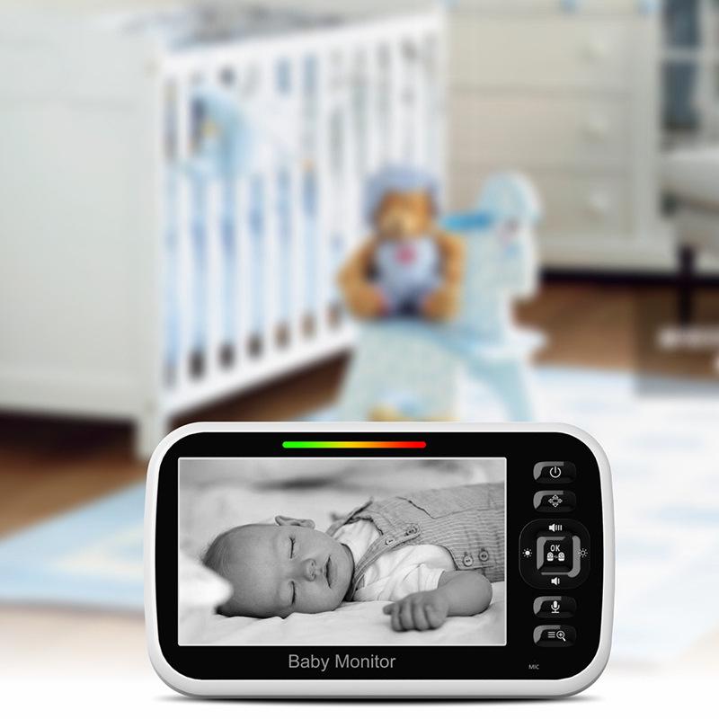 5-Inch Wireless Baby Monitor with Night Vision and Intercom