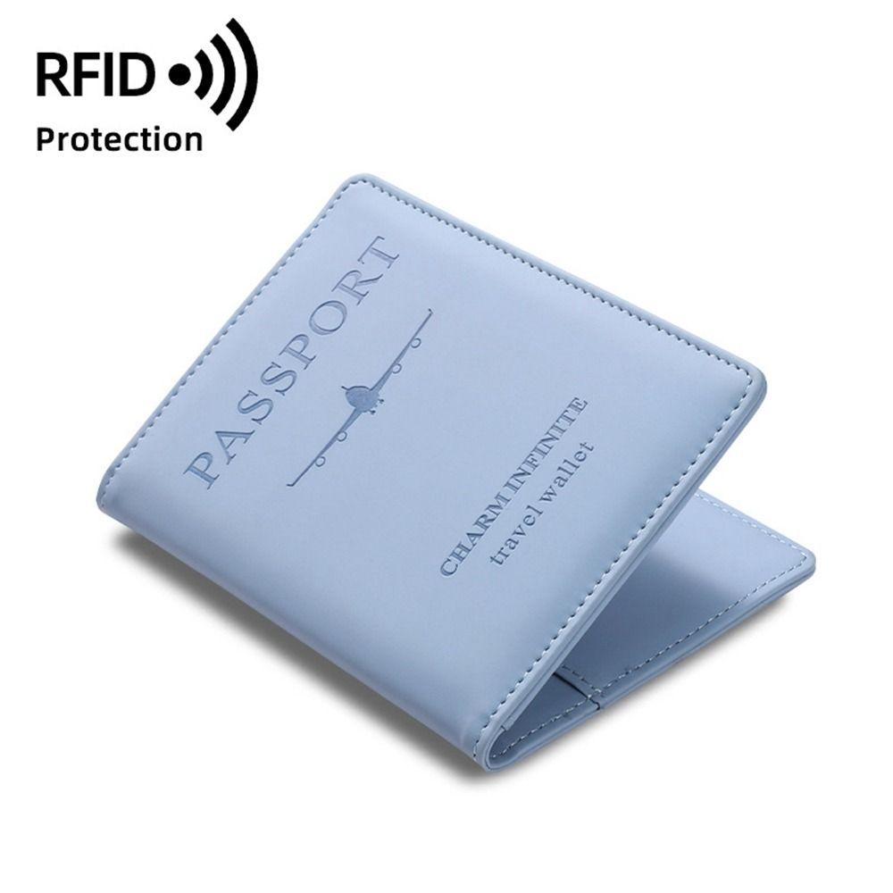 Travel Wallet PU Leather Passport Holder Passport Package PU Passport Clip  Man Women
