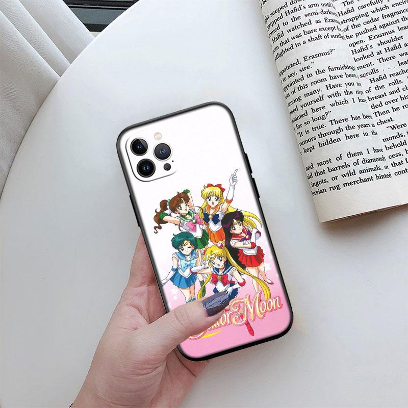 S-Sailors-wallpaper M-Moon Phone Case for Motorola Moto Edge 60 60s 70 G86 G56 G54 E14 G04S G45 G54 G64 Pro Power Neo Fusion