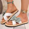 2025 Лето Новые Пляжные Нескользящие Шлепанцы Женские Шлепанцы Элегантные Плоские Сандалии Подошва Однотонная Женская Обувь Слайды Женские