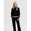 26 Styles 3D Reflective Letter Hoodie & Straight-Leg Pants Set - Comfortable Casual Wear