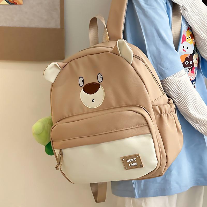 Adorable Japanese Cartoon Bear Backpack Large Capacity Cute Colorful Design For School