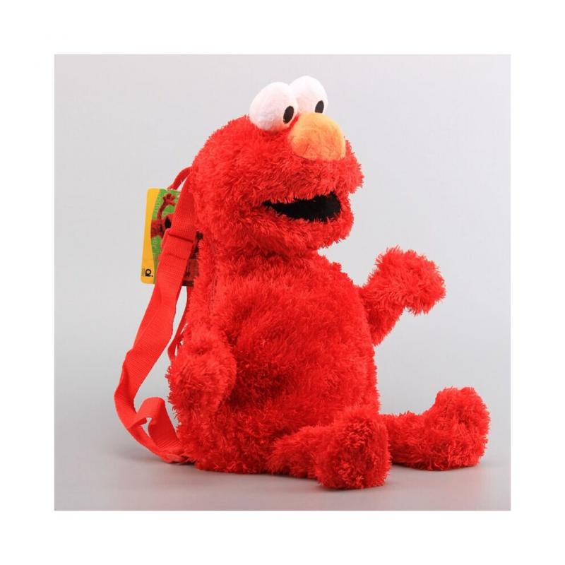 (Elmo) Плюшевая кукла-рюкзак Улица Сезам Игрушка Школьные сумки