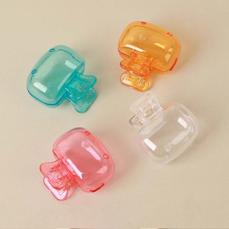 1 шт., чехлы на головку зубной щетки для путешествий, защитная крышка для зубной щетки, защитный чехол для щетки, портативный пластиковый зажим для домашних путешествий