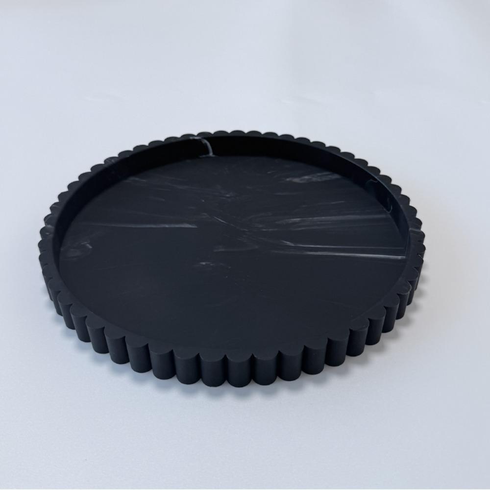 Wavy Edge Modern Decorative Tray Round Shape Multifunctional Tray New Storage Tray Coffee Table