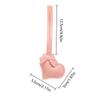 1 шт. Подарочный держатель для ключей из искусственной кожи в форме сердца, брелок для ключей, модные бирки для багажа, подвеска в виде банта на сумку для женщин, подвески с пряжкой