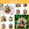 Unique Shell Sleeping Dog Acrylic Car Decoration For Christmas Tree Cartoon Style