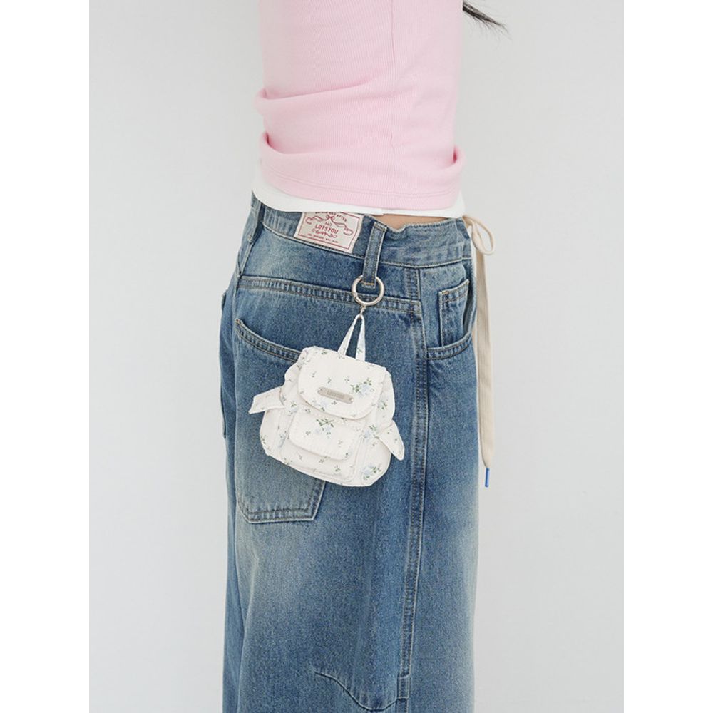 LOTS YOU lotsyou_Nostalgia Backpack Keyring Flower