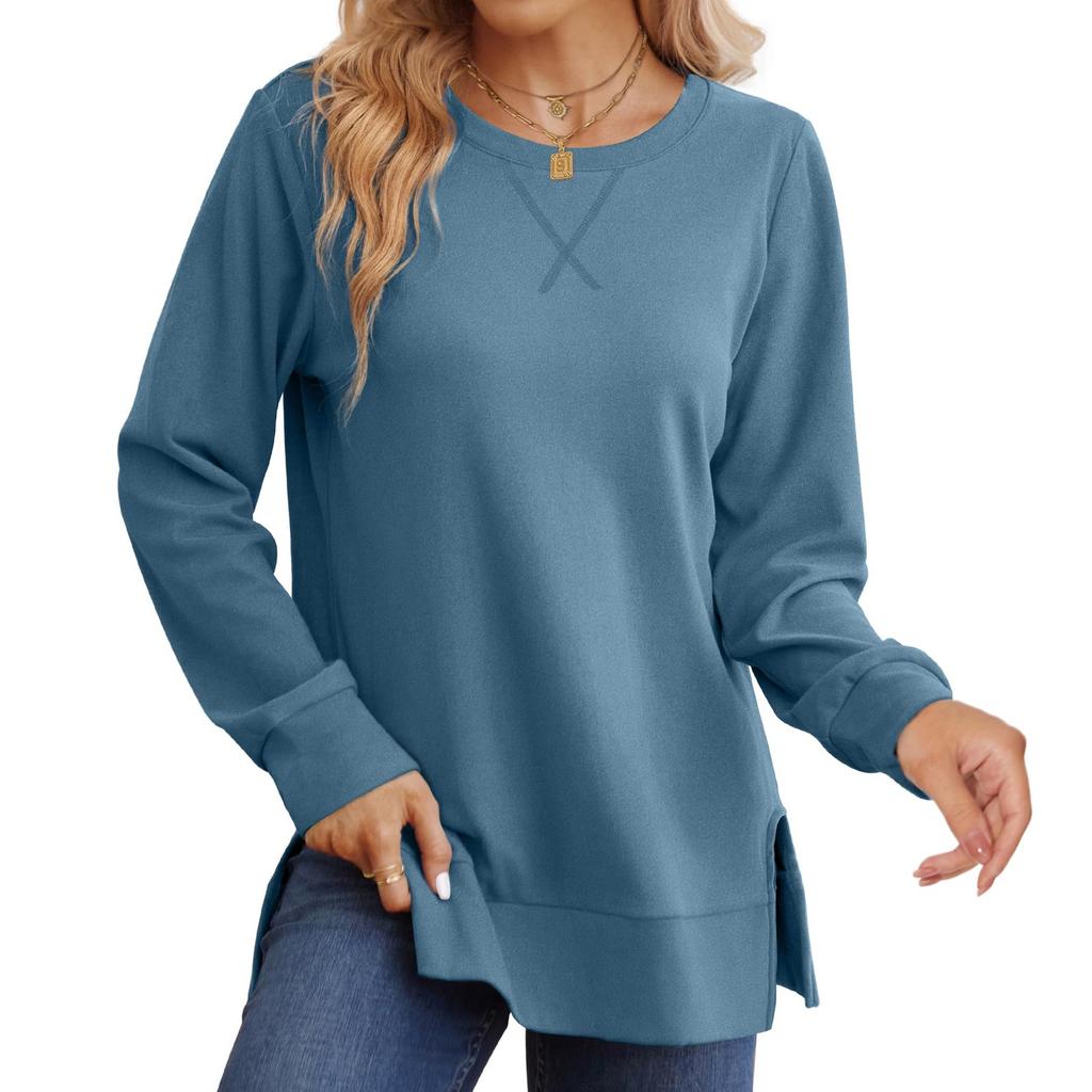Sweatshirt For Women Fall Fashion Long Sleeve Shirts Trending Pullover Tops