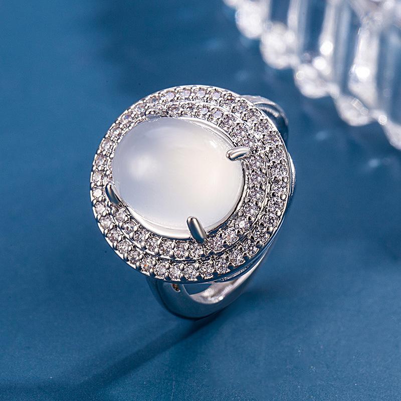 Элегантное открытое кольцо в китайском стиле, вдохновленное нефритом, для женщин