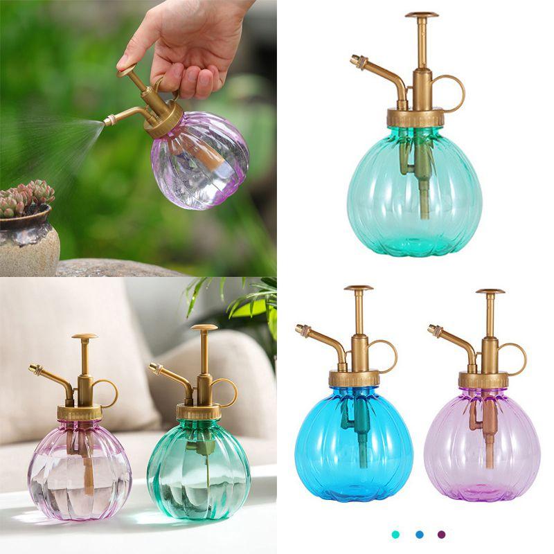 Антикварная лейка в форме тыквы, садовый инструмент с дизайном бутылки для тонкого распыления