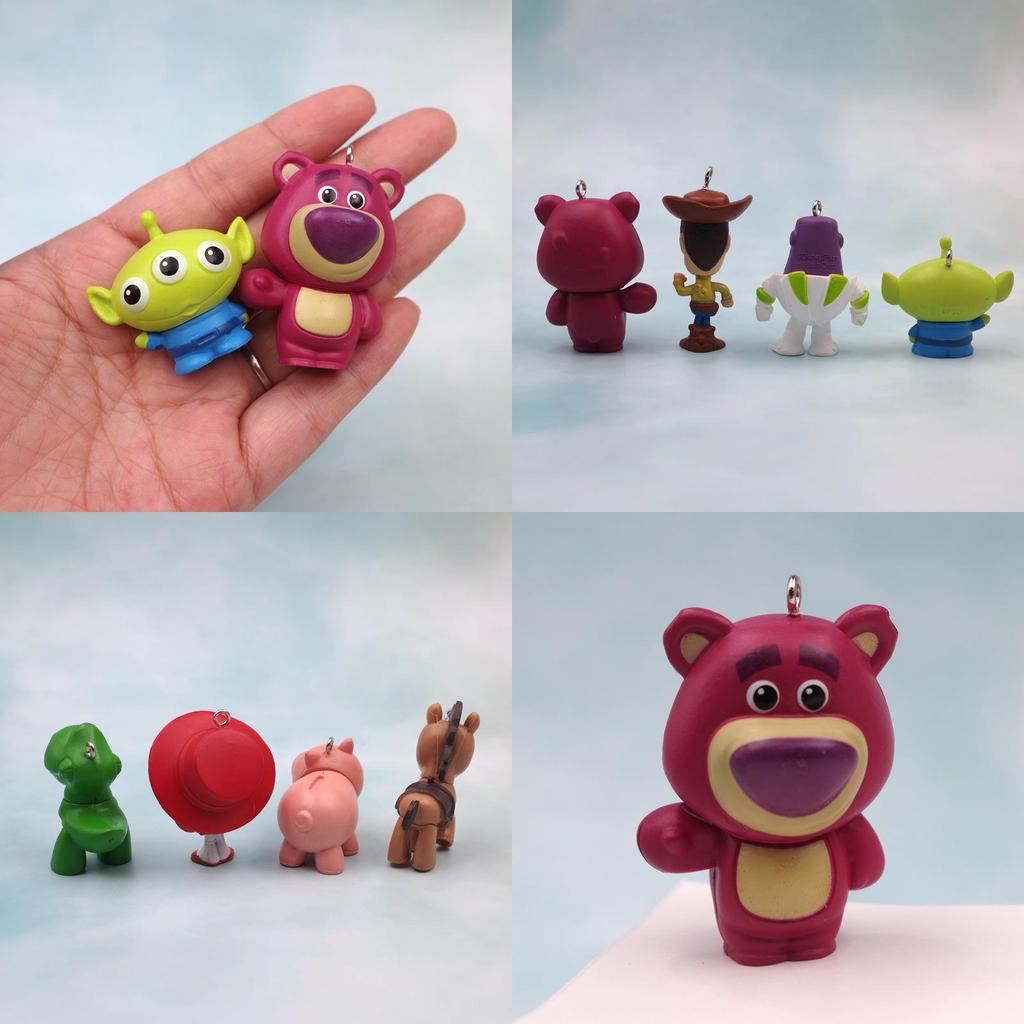 Свинья Дракон Астронавт Медведь ПВХ Крученое Яйцо Игрушка DIY Патч Материал Брелок Подвеска Мультяшный Стиль Статический Дисплей Ненаполненные Персонажи)