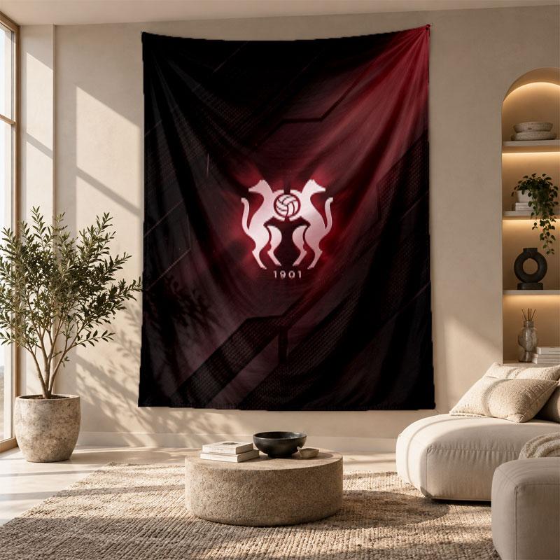 Decorative Tapestry,Stade Rennais FC Printed Wall Art, Lightweight Wall Hanging For Bedroom Background