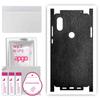 apgo Protective Skin Sticker for the Back+sides Compatible with Xiaomi Mi Mix 2S, Full Wrap Film, Foil, Vinyl - Pattern Black Leather