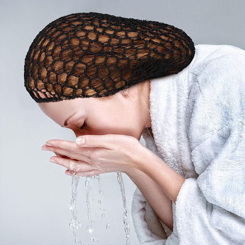 Hair Net Mesh For Women Sleeping Solid Color Crochet Cap Comfortable Snood Beauty Accessories Night Bedtime
