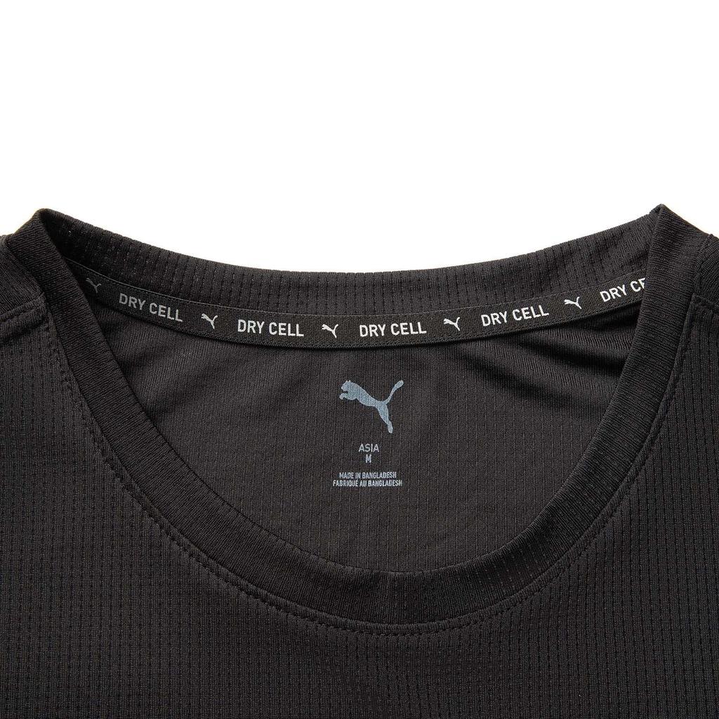 PUMA T Shirts Unisex Black Crew Neck Moderate 520759-51