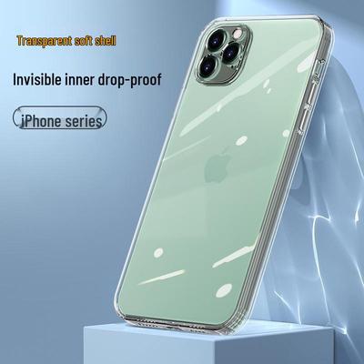 Противоударный прозрачный силиконовый чехол с полной защитой для iPhone 12-16 Pro/Max Plus