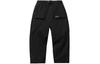 Li Ning Sports Basketball Collection Casual Pants Men's Black Moderate Straight Fit Pants AKXR057-2