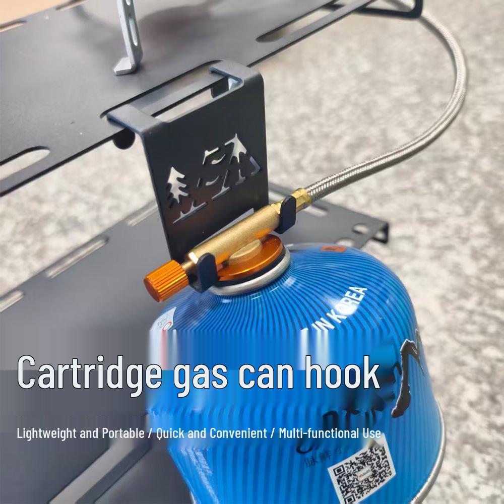 Outdoor Gas Can Holder and Folding Table Bracket Set
