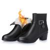 Winter Women's Boot Natural Genuine Leather Wool Warm Female Snow Boot Fashion Booties  Women