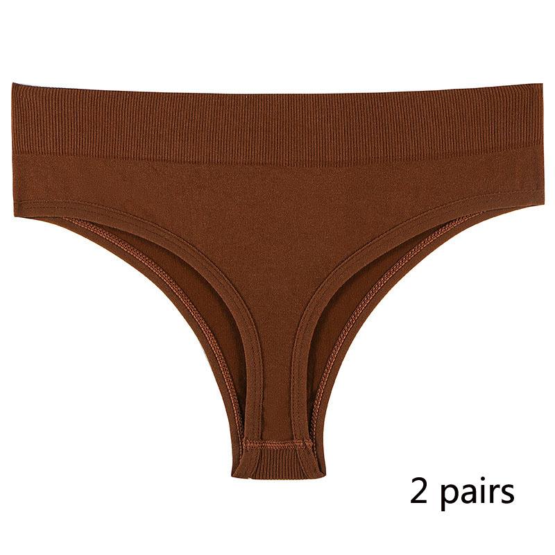 Спортивное нижнее белье для девочек, бесшовные сексуальные невидимые трусики со средней талией для девочек, однотонные удобные спортивные трусики с надписью «T» для женщин