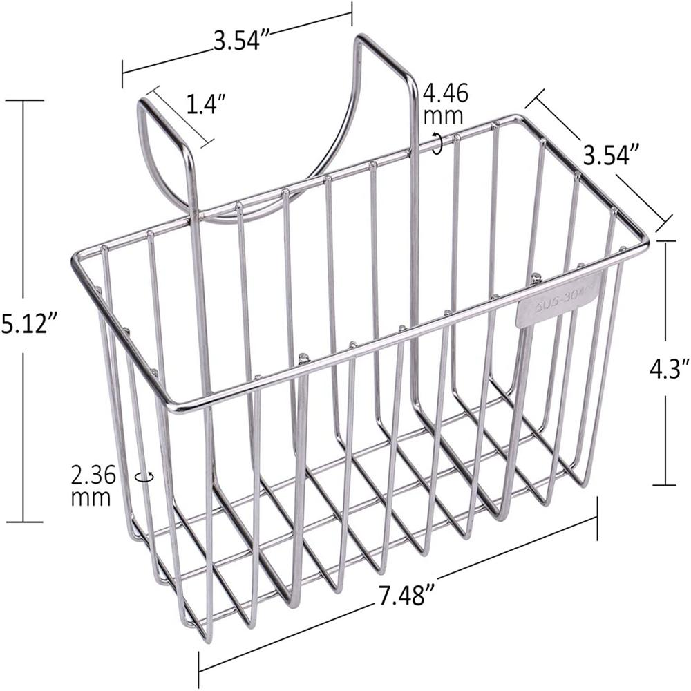 Стальная домашняя раковина Аксессуар Мусорное ведро Держатель для губок Кухонные принадлежности Корзина для раковины Сушилка-подставка