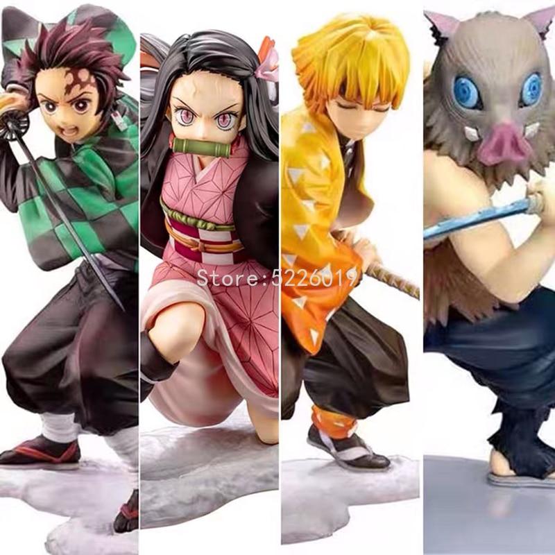 17см Фигурка Kimetsu No Yaiba Клинок, рассекающий демонов Камадо Танджиро Аниме Фигурка Агацума Зеницу Томиока Гию Камадо Незуко Фигурка Игрушка